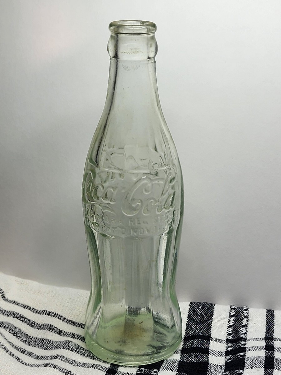 Pat 1915 Houston Texas Coca Cola Coke Bottle Rare Clear Green BB9