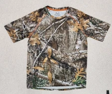 Realtree Edge Hunting Camo Shirt Medium Stretch Lightweight Tee Fishing Outdoors