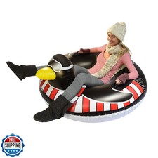 GoFloats Winter Snow Tube - Inflatable Sled for Kids and Adults 
