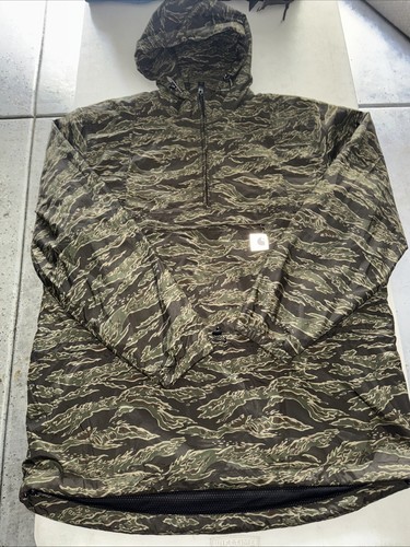 Carhartt WIP Tiger Camo Pullover Anorak Xxl Rare Vtg Japan Box Logo Hype Street