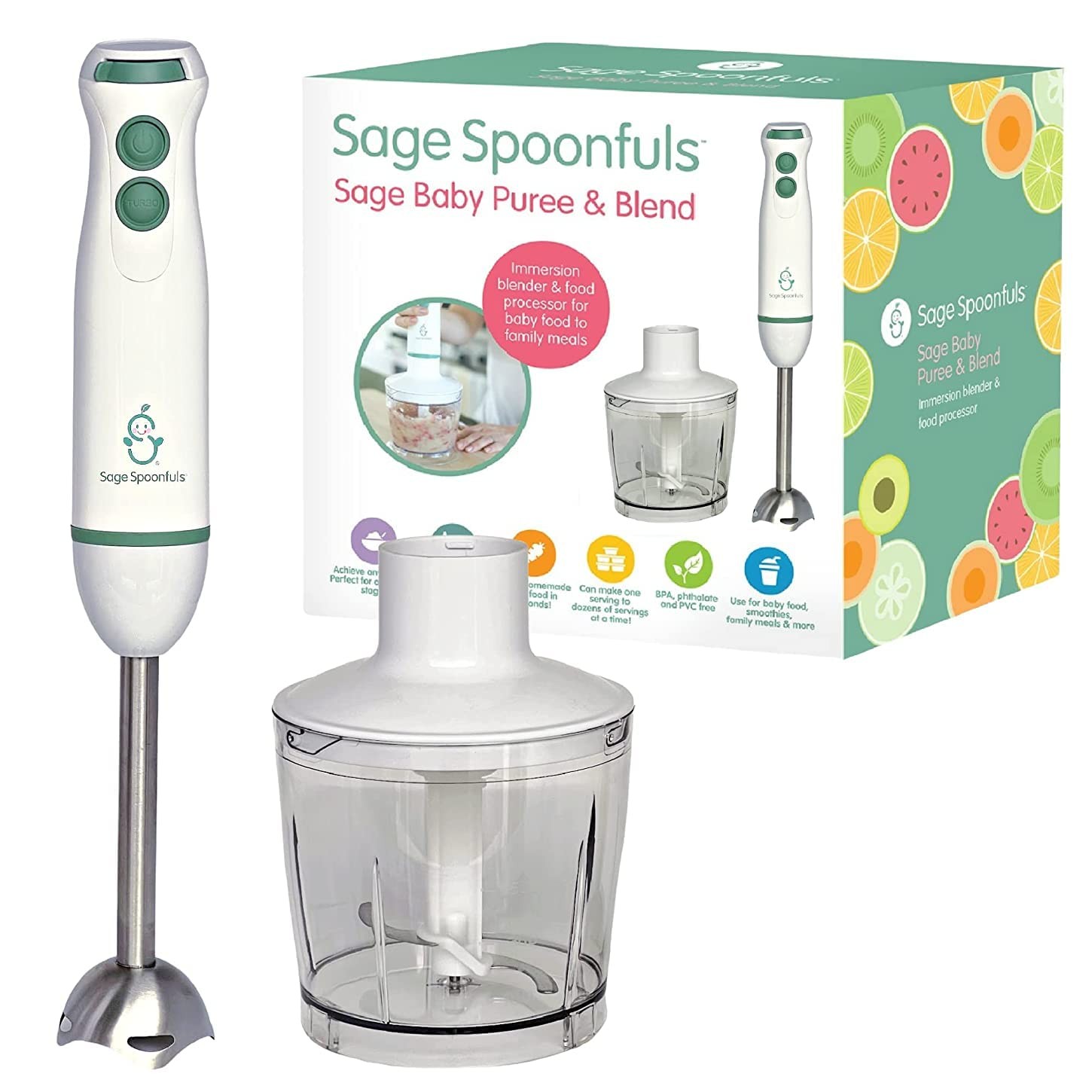 Baby Food Maker, Processor and Immersion Blender with Dishwa