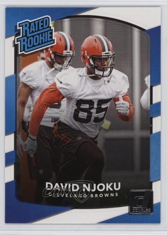 2017 Panini Donruss Rated Rookie David Njoku #314 1h83