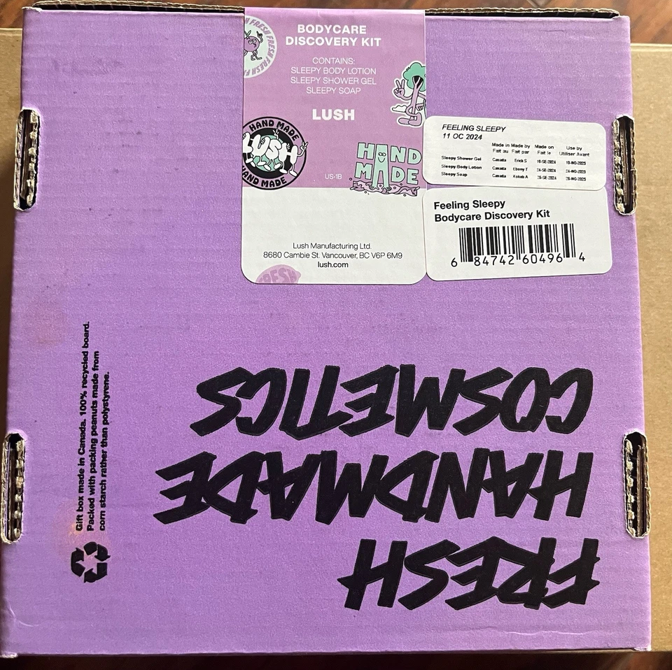 NUEVO Lush Sleepy Bodycare Discovery Kit - Gel de Ducha - Jabón - Loción Corporal Foto 2 de 4