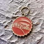 Vintage 1994 Coca-Cola Bottle Cap Keychain Bottle Opener Metal Red Coke Soda AD