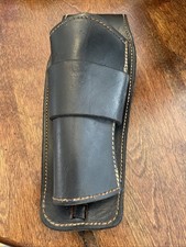 cowboy style black leather holster vintage