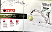 Delta faucet classic kitchen DST 100 NIB Single-Handle Chrome Deck new box