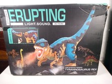 Erupting Dinosaur Light Sound . Action Tyrannosaurus Rex Box Has Damage