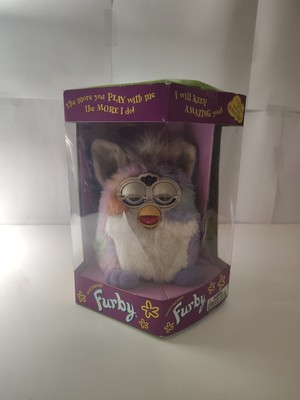 VINTAGE 1999 RAINBOW PASTEL TIE DYE FURBY 70-800 NEW SEALED ORIGINAL BOX TIGER