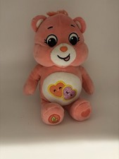 Care Bears 2021 Plush Love A Lot Bear 10" Pink Stuffed Animal Teddy Bear Hearts