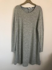 Knitted Metallic Grey Silver A Line Dress from Gap size XS UK 6 8