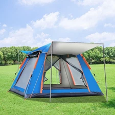 4-5 Person Automatic Camping Tent Hiking Instant Canopy Pop Up Tents Waterproof