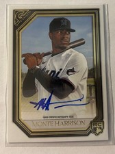 2021 Topps Gallery Monte Harrison RC Rookie Auto Autograph Miami Marlins #RA-MH