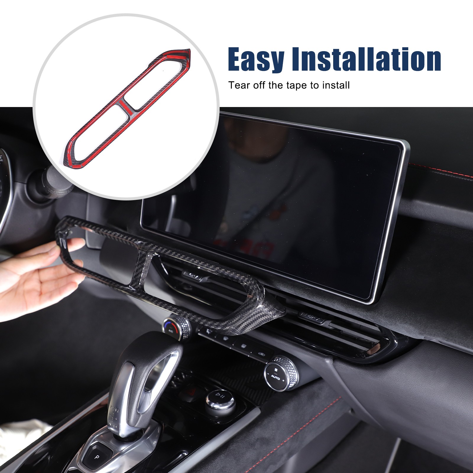 Dry Carbon Control Instrument Air Vent Cover Trim For Lotus Emira V6 GT4 2021-24