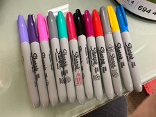 Sharpie Fine Point Permanent Marker Assorted Colors 12 count