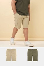 Image of BadRhino Big and Tall 2 PACK Stretch Cargo Shorts