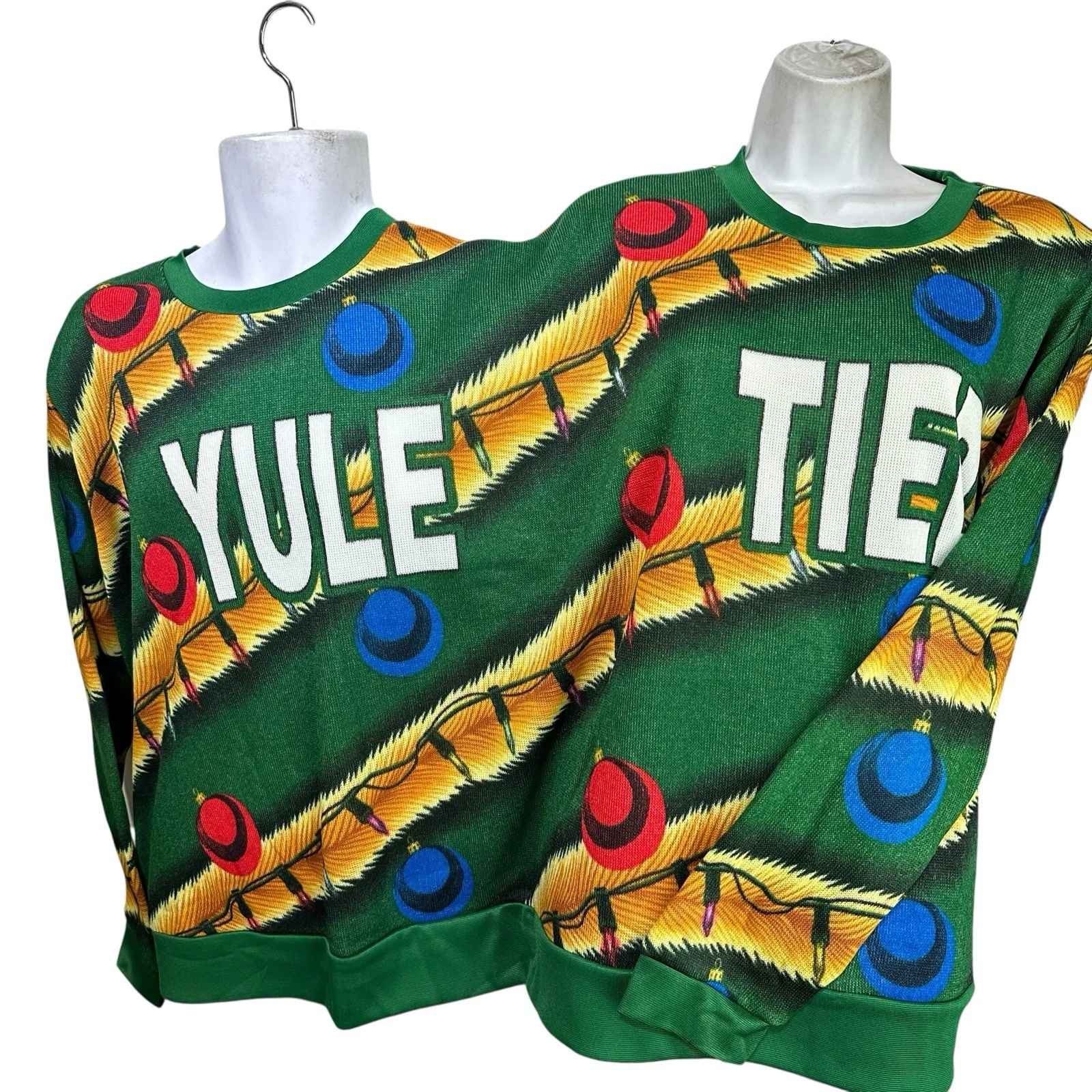 MAD Engine Yule Tie Double Sweater Funny Ugly Christmas Sweater One Size