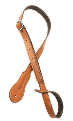 Walker & Williams M-78 Premium Tan Finish Thick Grain Leather Adjustable Mand...