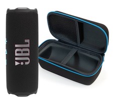 JBL FLIP 7 Bluetooth Speaker  divvi Premium Hard Case Kit - Black/Orange