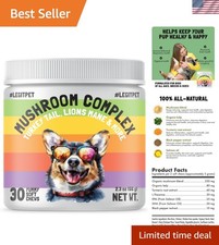 Delicious Mushroom Complex Chews for Dogs - 30 Organic Immune Support Treats