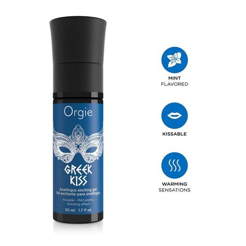 Gel eccitante anale greek kiss Orgie edibile al sapore di menta piperita - Foto 4 di 5