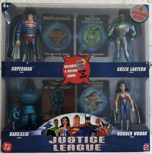 Justice League Unlimited Rise Of Apokolips 4-Pack JLU Dark Seid Mattel SEALED