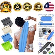 Exfoliating Back Scrubber 4 Pack Nylon Back Exfoliator Handles Extended Length