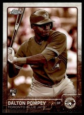2015 Topps Chrome Sepia Refractor Dalton Pompey Toronto Blue Jays #18