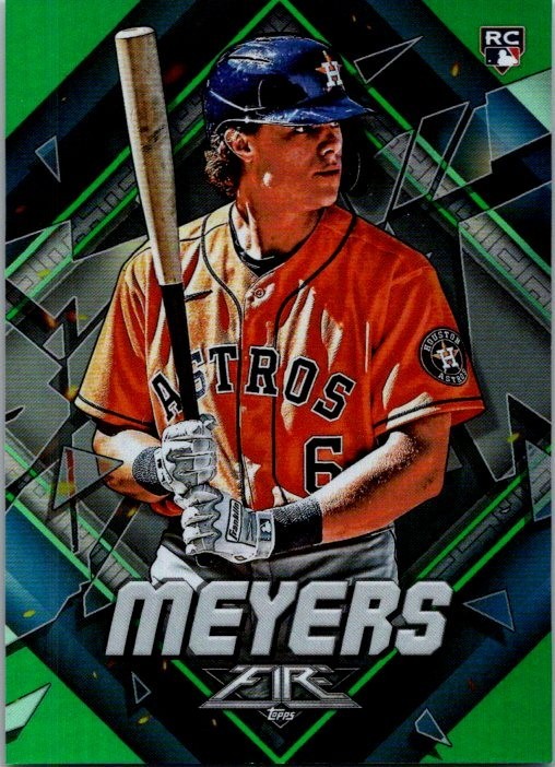 2022 TOPPS FIRE GREEN PARALLEL #95 JAKE MEYERS RC 094/199