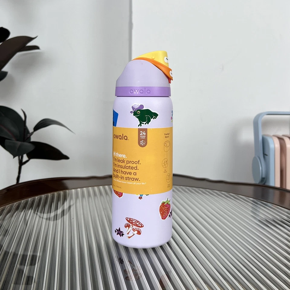 OWALA 32oz stainle steel cup - Insulated water bottle with straw double wall. - Image 3 of 4