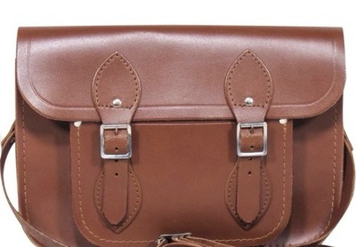 The Cambridge Satchel Company Leather Double Buckle Crossbody Handbag 