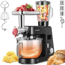 9in1 Stand Mixer 6 Speed 7.5Qt w/ Fermentation Timer Meat Grinder Juicer Slicer