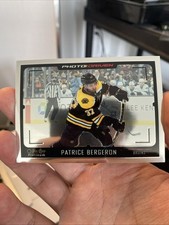 2021-22 O-Pee-Chee Platinum Photo Driven Patrice Bergeron #PD-1 Boston Bruins