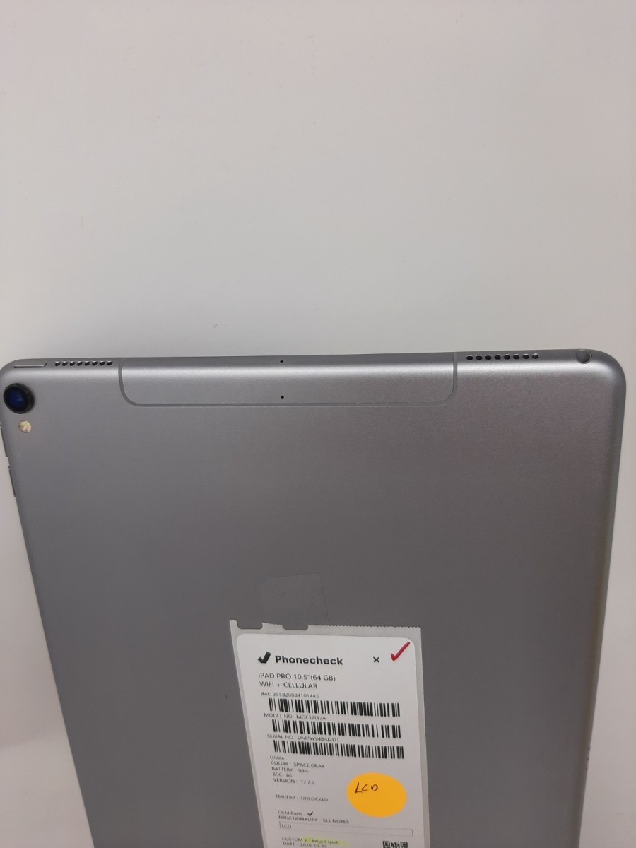 Apple iPad Pro (10.5-inch) A1709 64 GB, Wi-Fi + 4G, 10.5 in