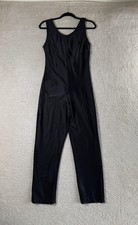 Creative Costuming Designs Unitard Womens Medium Black Dance Jumpsuit Costume