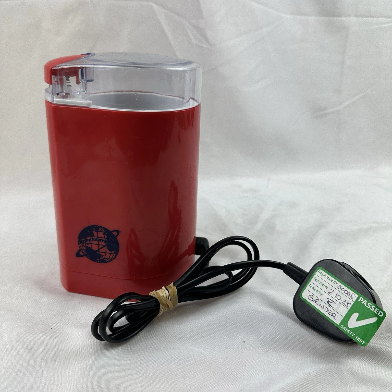 150W Red Electric Coffee Grinder Machine Mixer Crusher Bean/Dry Spice Blender