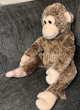 Ty Beanie Buddy Original Bonsai the Monkey plush Toy 2003 Brown Soft TYSILK