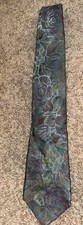 Nordstrom Men's Shop All Silk Turquoise ~ Floral ~ Made in the USA!