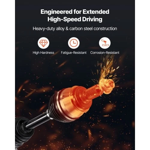 Conjunto de eixo CV, 2 peças dianteiro esquerdo e direito (lado do motorista e do passageiro), - Imagem 4 de 4