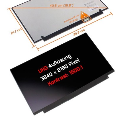 15,6'' LED Display glossy passend für Lenovo ThinkBook 20V3000AGE 500 Nits UHD 4K