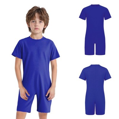 Special Needs Adaptive Clothing for Children Girls Boys Anti-Strip Romper 