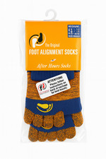 Original Foot Alignment Socks Medium Blue Orange Toe Separator After Hours-I065
