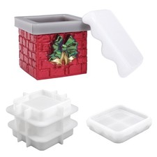 Practical Unique Storage Box Molds Gift Box Shape Crafting Mold with Lid