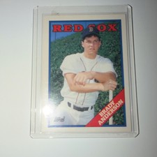 Topps 1988 Traded Brady Anderson #5T Rookie Boston Red Sox Baseball Card. rookie card picture