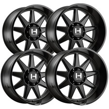 Set-4 Hostile H121 Omega 20x10 5x5.5 -19mm Satin Black Wheels Rims 20 Inch