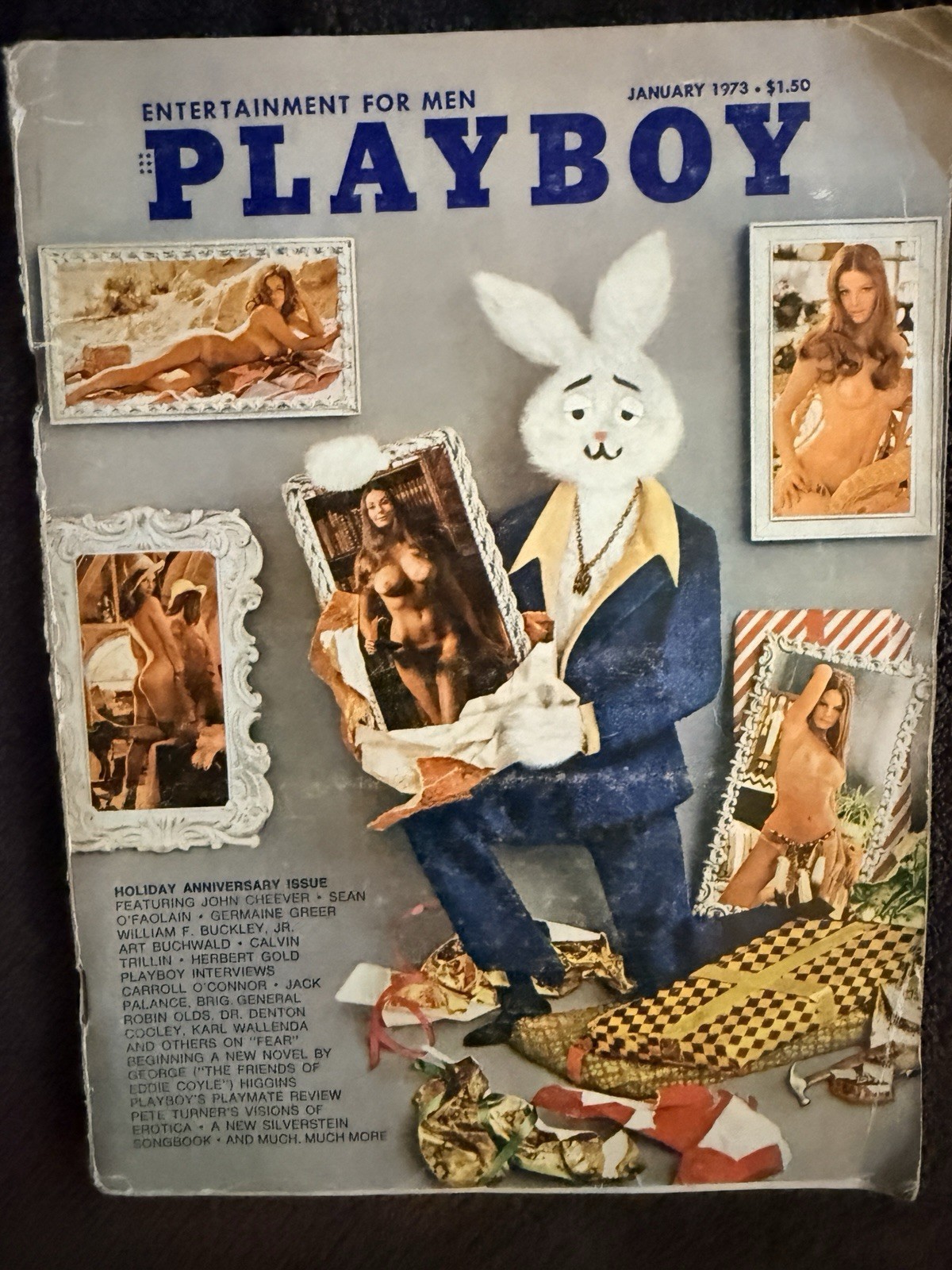 Playboy Magazine January 1973 Vintage Holiday Anniversary Issue w Centerfold