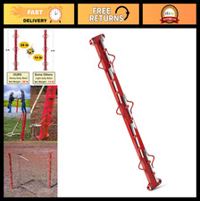 4ft Woven Wire Fence Stretcher Bar for Chain Link Fabric - Steel with 5 Wedges