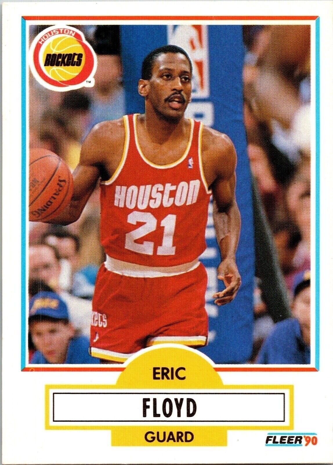 1990 Eric Floyd 21 Fleer 70 Basketball Sports Trading Card
