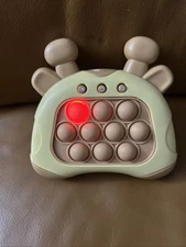 Pop Push Fidget Toy Bubble Sensory Stress Relief Kids Fast Giraffe Yellow Tan