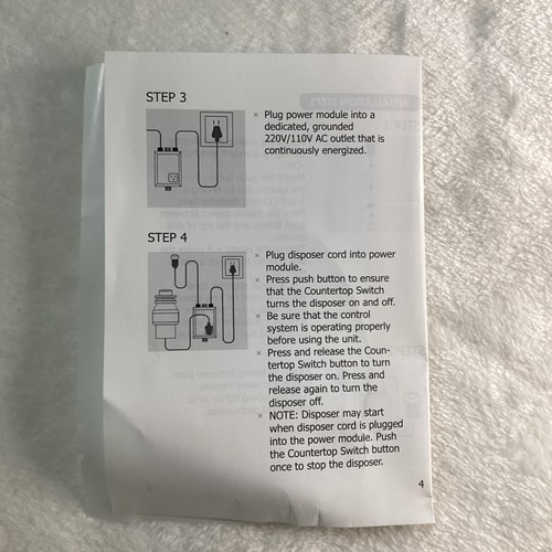 Kit de interruptor de aire para eliminación de basura tapa de fregadero botón de desperdicio de alimentos de acero inoxidable - Imagen 11 de 11