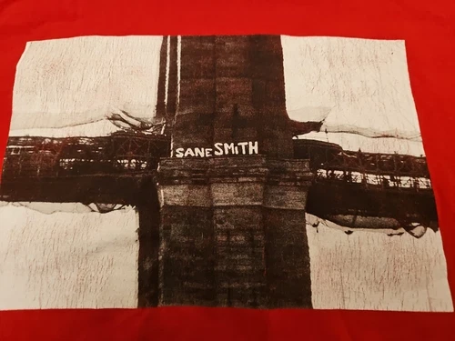 Tee shirt Supreme x Sane Smith Bridge FW19 rouge moyen rare Med M